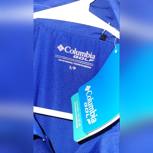 NWT Men's Size S Columbia Golf polo shirt - Picture 2 of 7